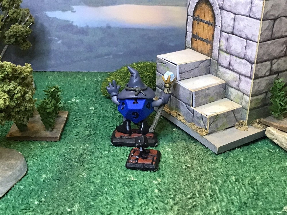 Die Man Wizard W/ Familiar 25mm