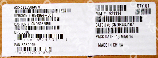 Intel AXXCBL850MS7R Cable Kit New Bulk Packaging