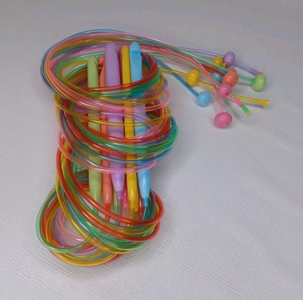 Beginner Circular Knitting Needle Set Plastic Needles