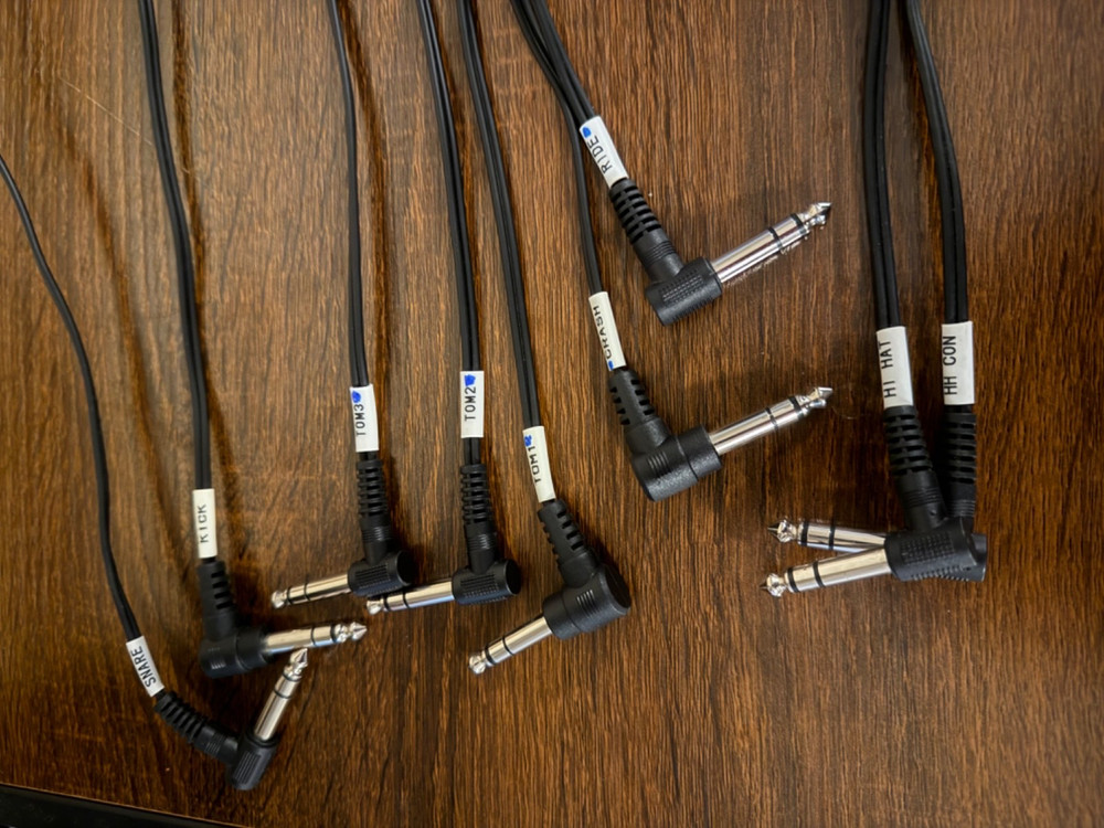 YAMAHA DTX DRUM TRIGGER CABLE SET - EXCELLENT CONDITION!