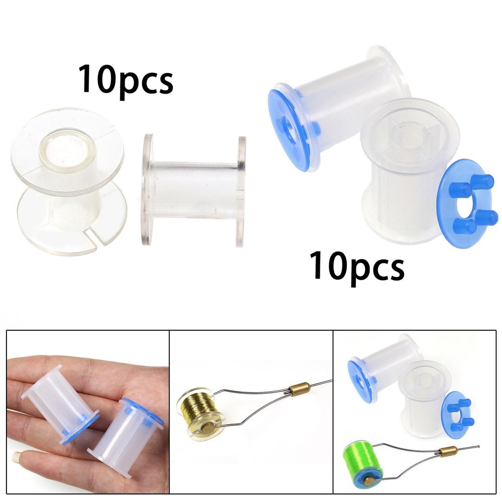 10Pcs Fly Tying Bobbin Spools Kit Standard Size Thread Spool