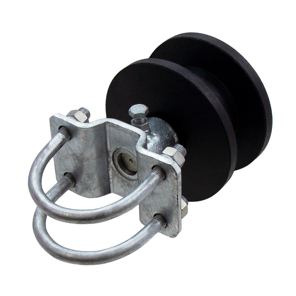 4" Round Post x 2" Square Gate Premium Nylon Cantilever Roller Gate Roller