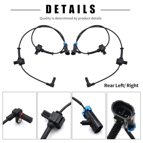 4Pcs 15229012 Front Rear Left & Right ABS Wheel Speed Sensor Replacement for