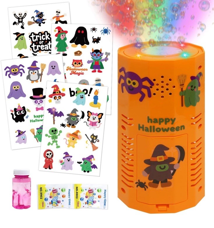 Halloween Bubble Machine, Automatic Fireworks Blower with