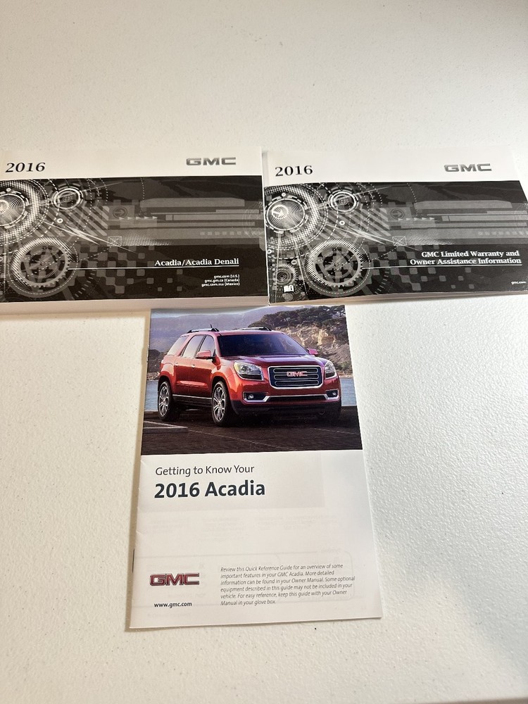 2016 GMC Acadia Denali Owner's Manuals Set