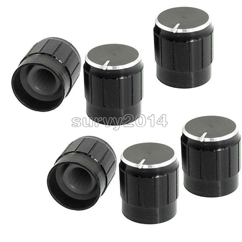 10PCS Useful Volume Control Rotary Knobs For 6mm Dia Potentiometer