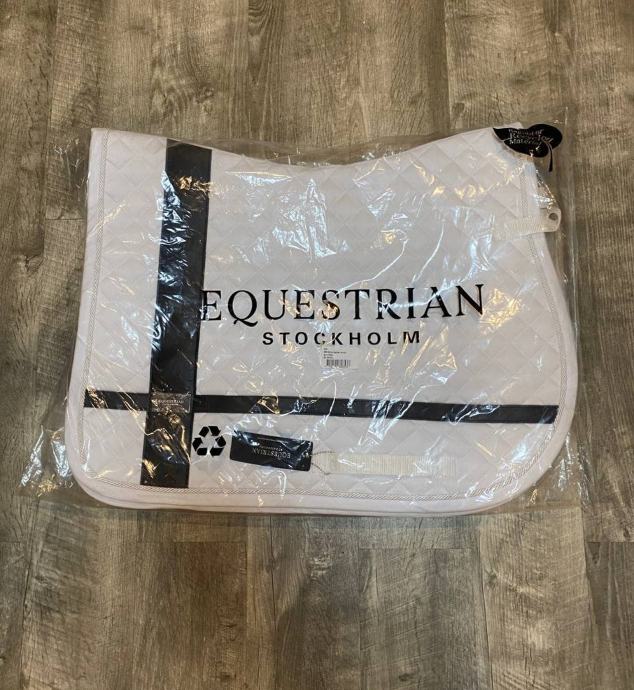 Equestrian Jumping Saddle Pad - Full Size Standard Issue White Stitching
