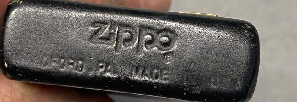 Black Zippo Pocket Lighter Engraved JMS