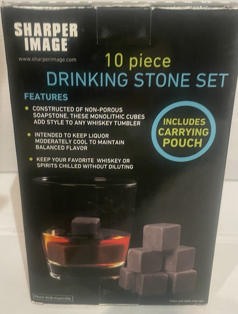 Sharper Image 10 Piece Drinking Stones