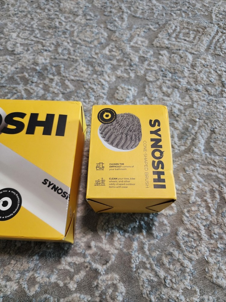 Synoshi Electric Spin Scrubber, Cleaning Brush with 3 Replaceable Cleaning Heads