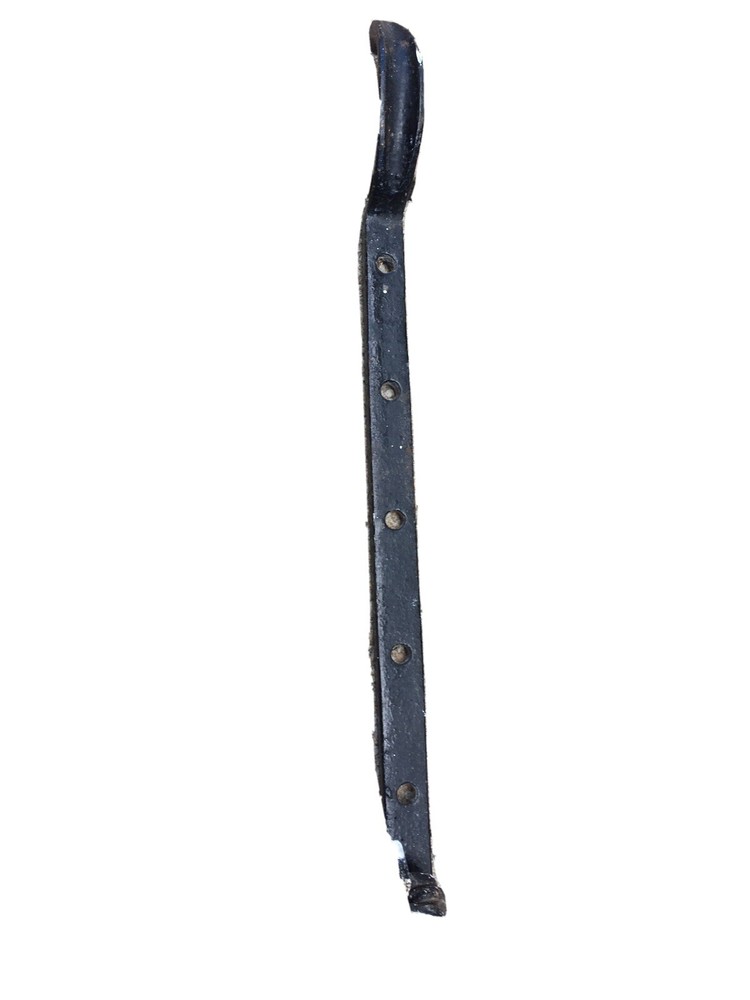 Solid head cast iron black antique window casement stays 38cm