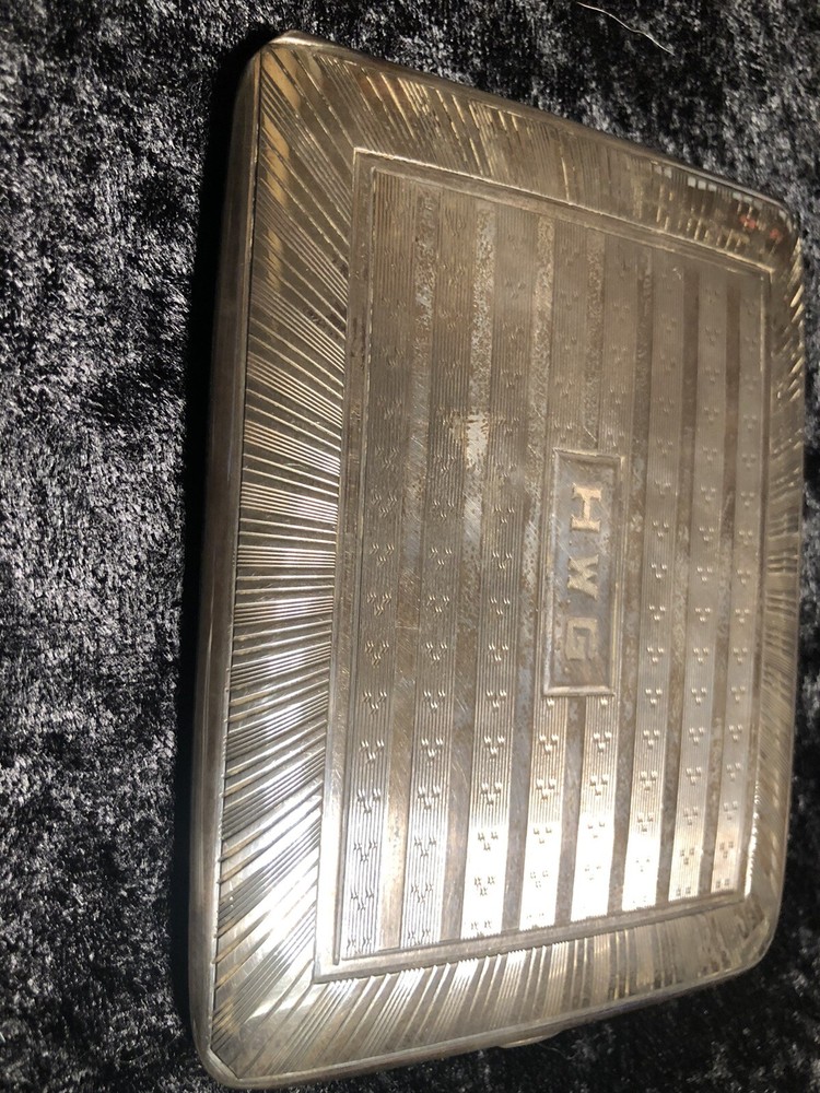 Vintage Elgin AM MFG Co. Sterling Silver Cigarette Case