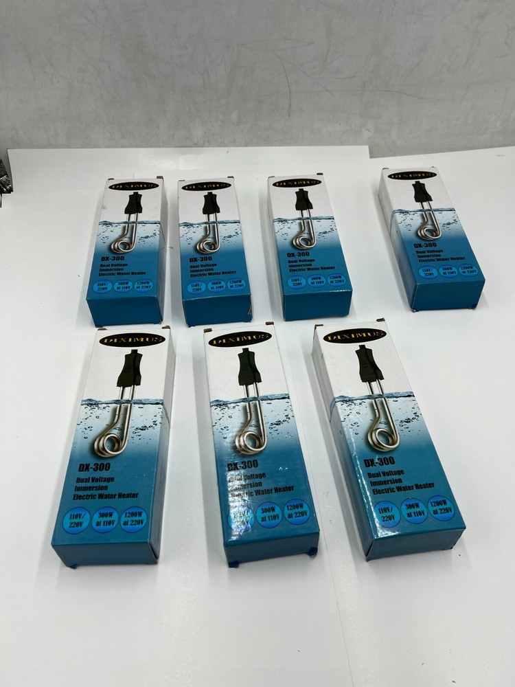 Qty 7 Diximus Electric Water Heater Portable Dual Voltage Immersion DX-300