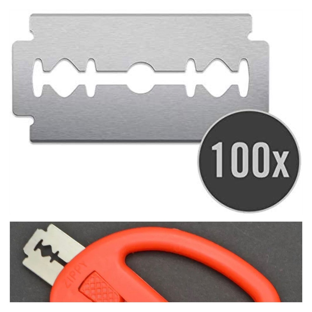 100 PCS Safety Snitty Cutter Refill Replacement Blades Vinyl Wrap Tool