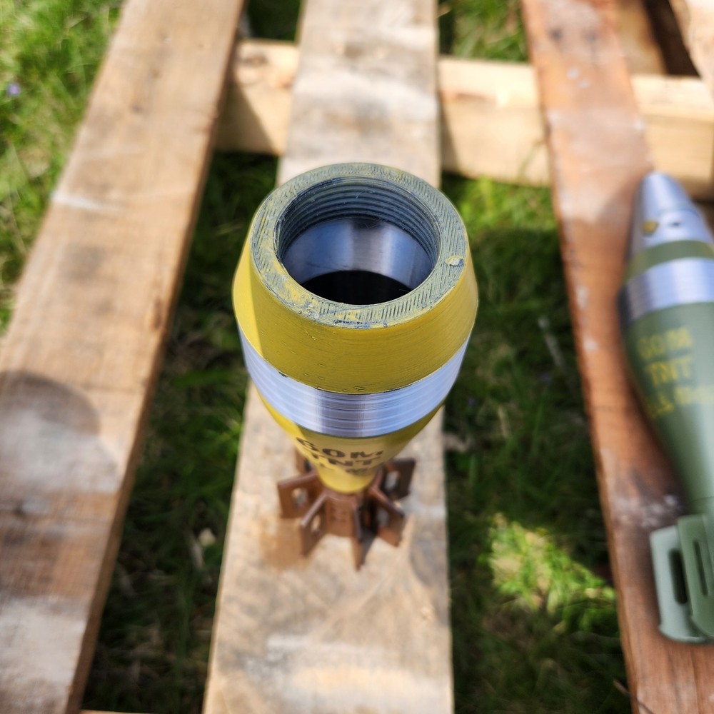 60MM Mortar Round 3d Print