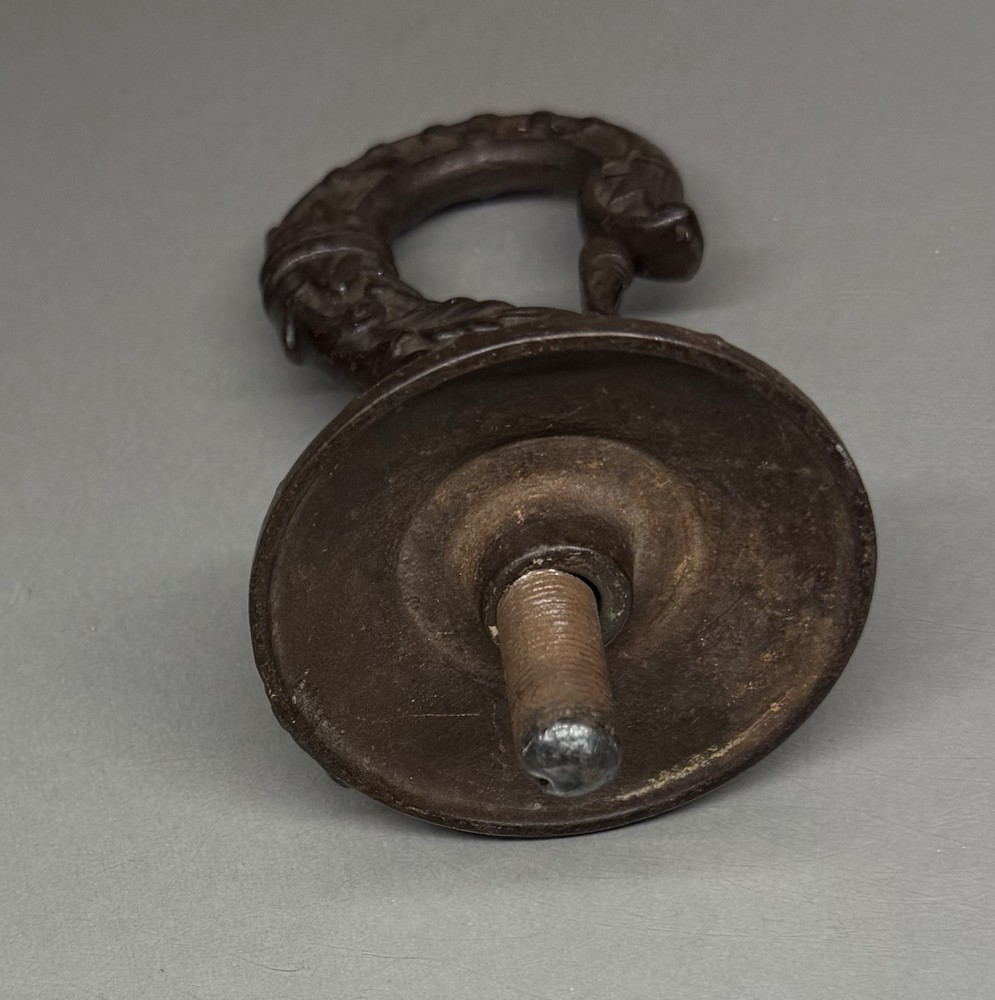 Vintage Cast Iron Hook Ornate With Clip