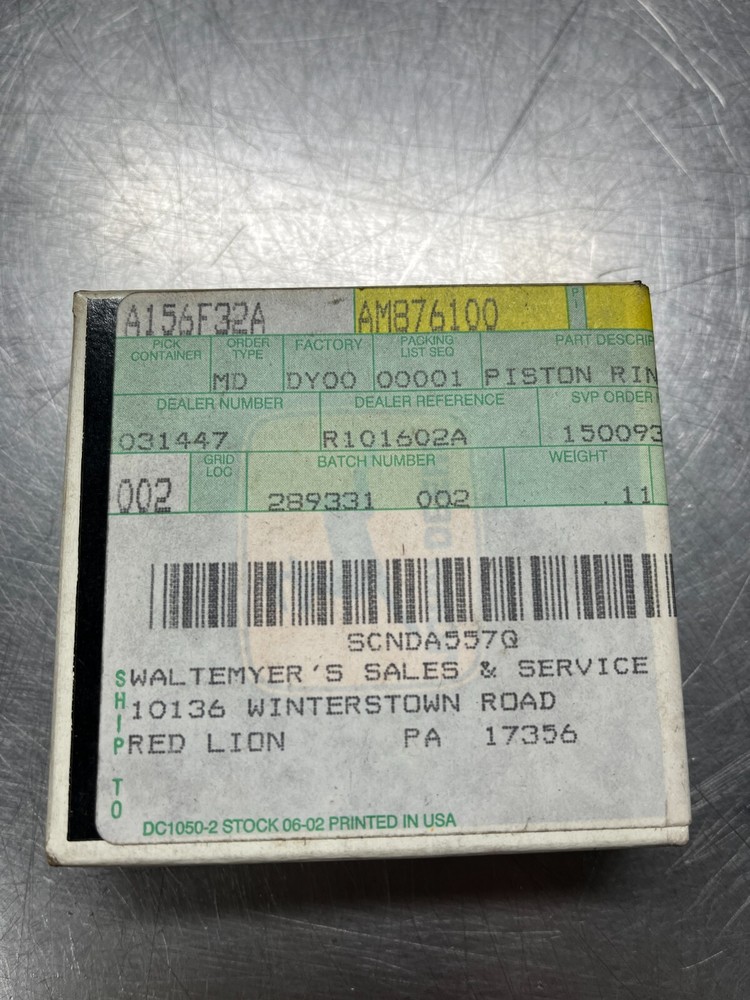 AM876100 GENUINE OEM John Deere Piston RING