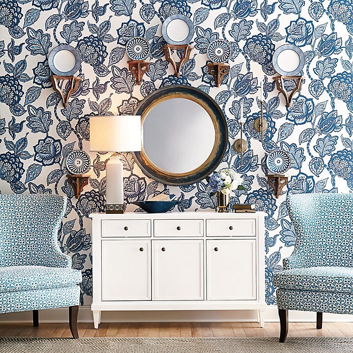 Ballard DesignsCassidy Mirror - Blue, 25"