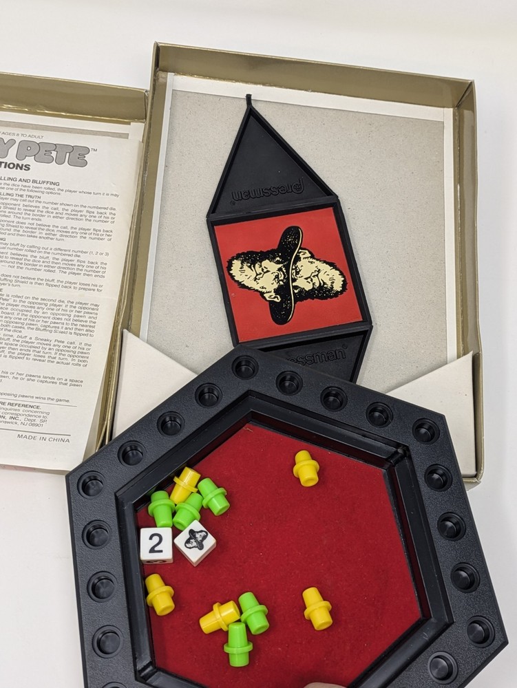Pressman Challenge Game Think Series 1986 Sneaky Pete & Clash