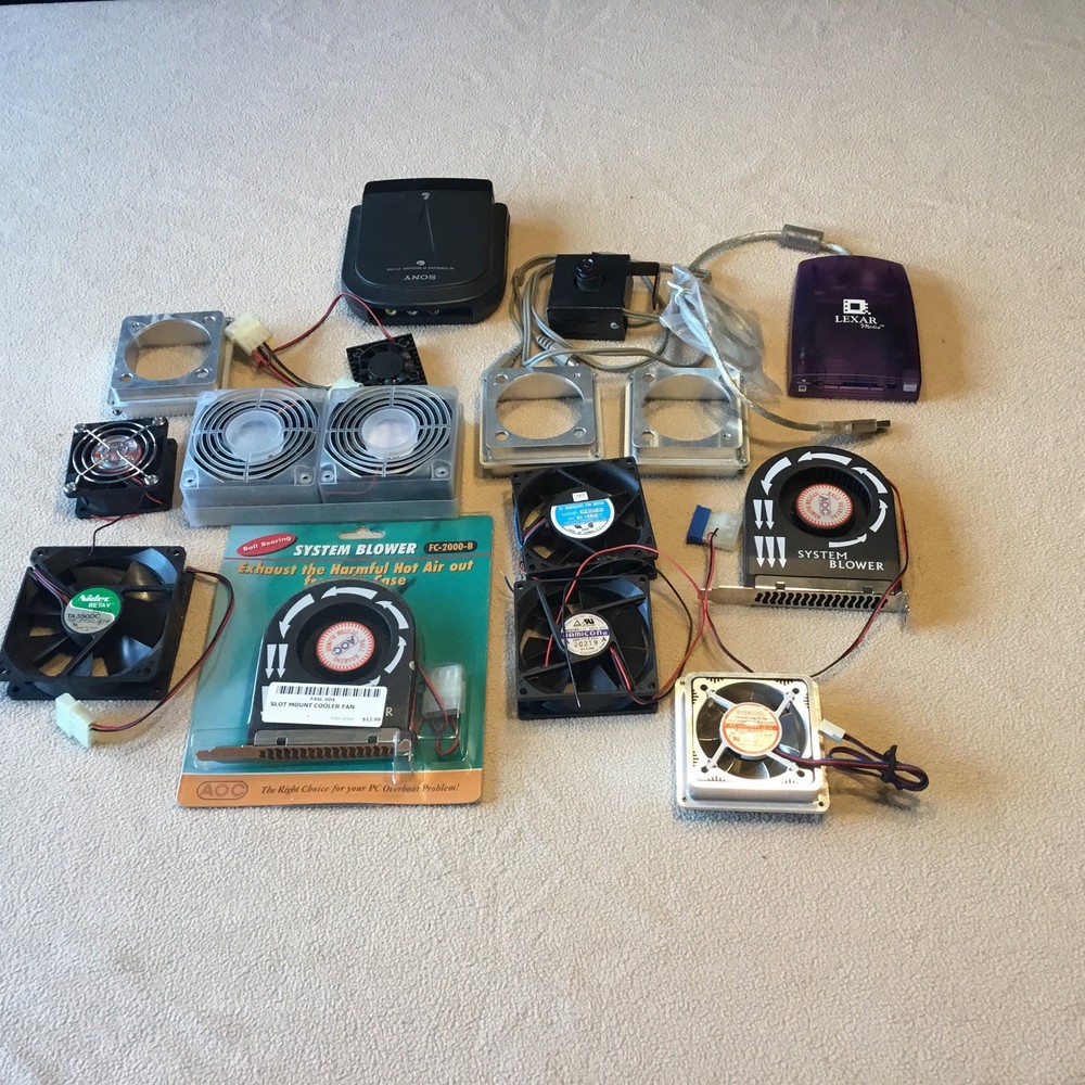 VTG PC Computer Items Fans - Card Reader - Blowers- Plus.