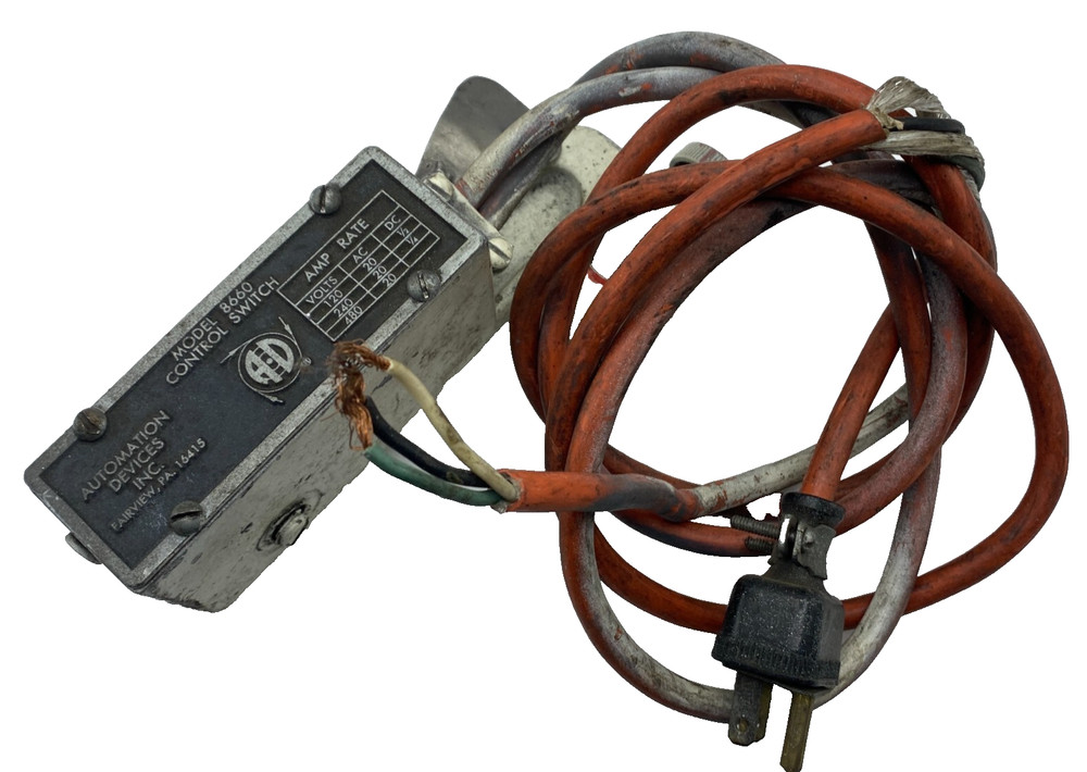 AUTOMATION DEVICES MODEL 8660 Level Control Switch, Mounting W/ Cable 🎯