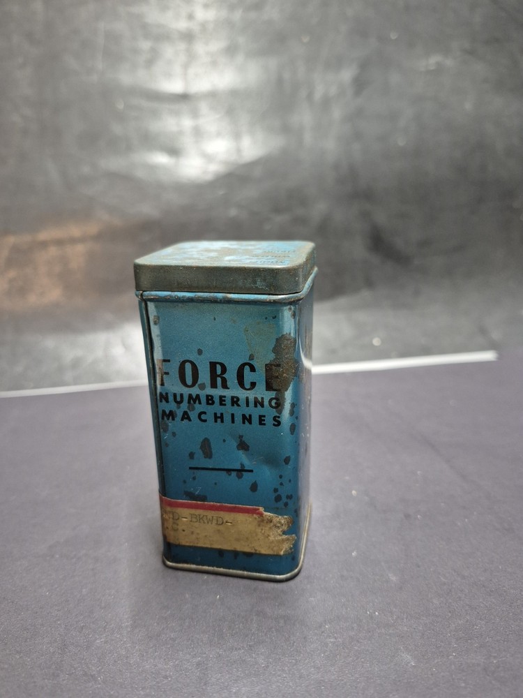 Rare Force Numbering Machine. Tin Only