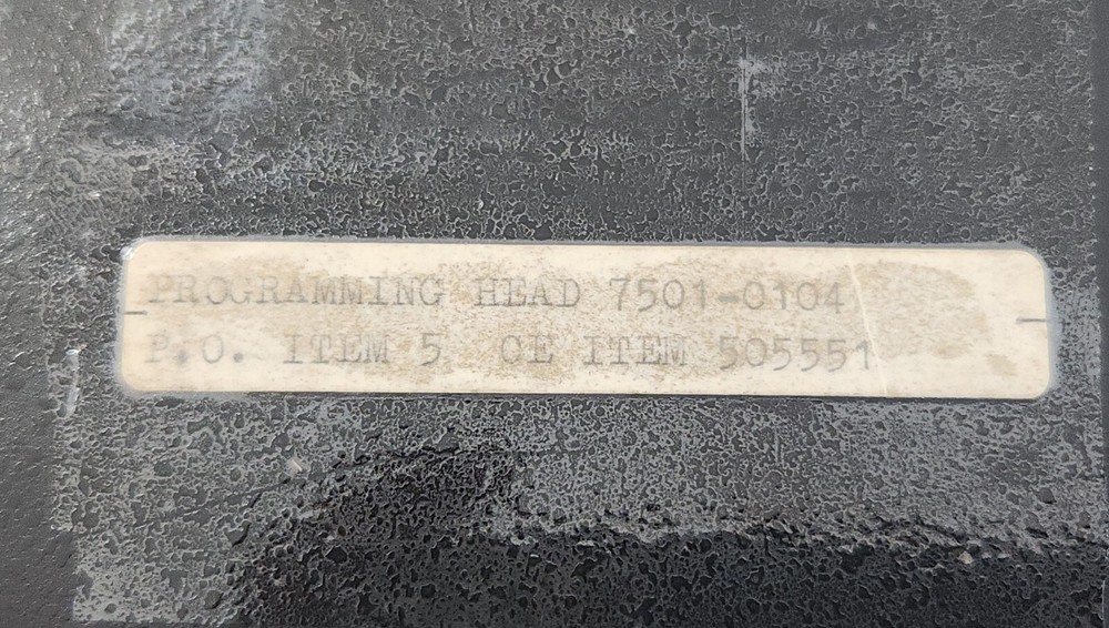 *PREOWNED* Versatyme Controls 7501-0104 Programming Head w/ Keys + Warranty!