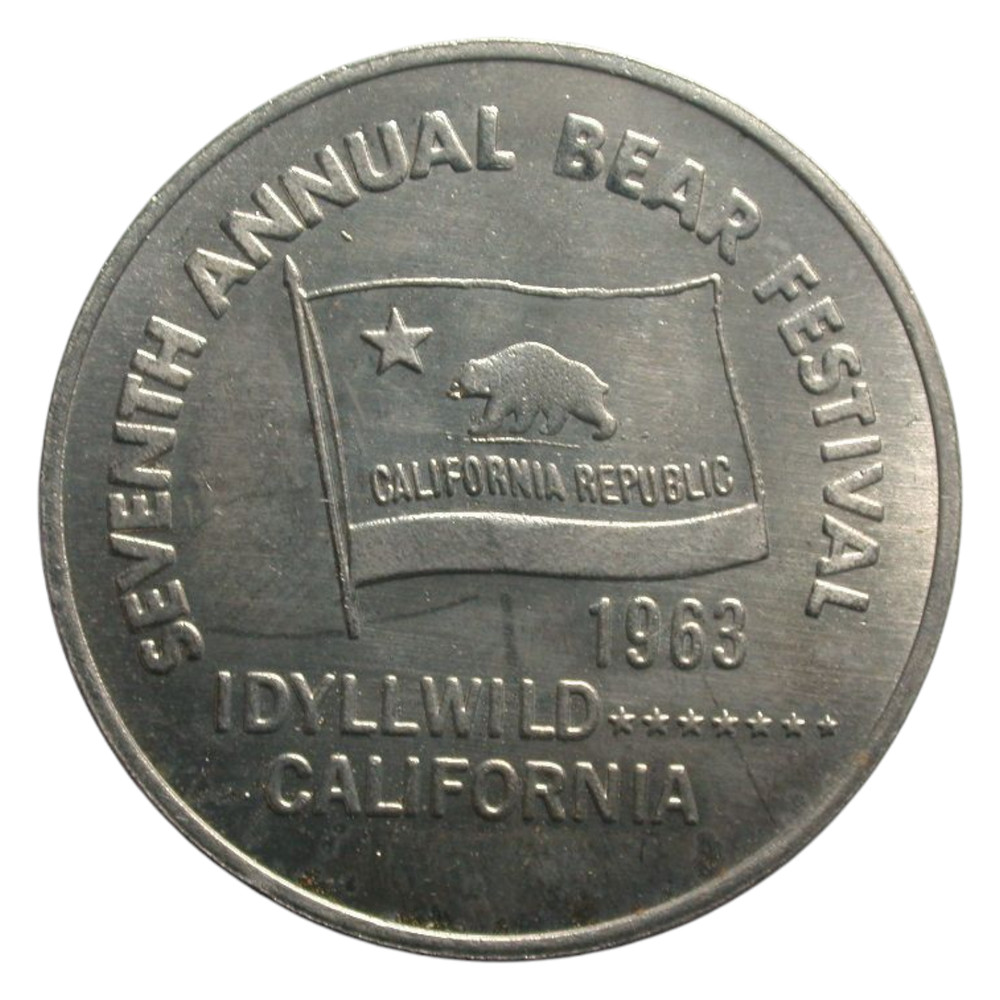 Idyllwild, CA 1963 Bear Festival Medal