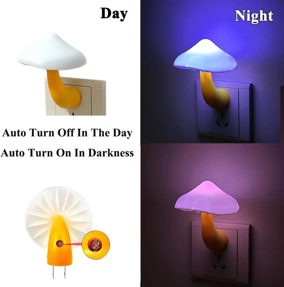 A Bugs Life Mushroom Night Light LED MINI Multi Color Changing
