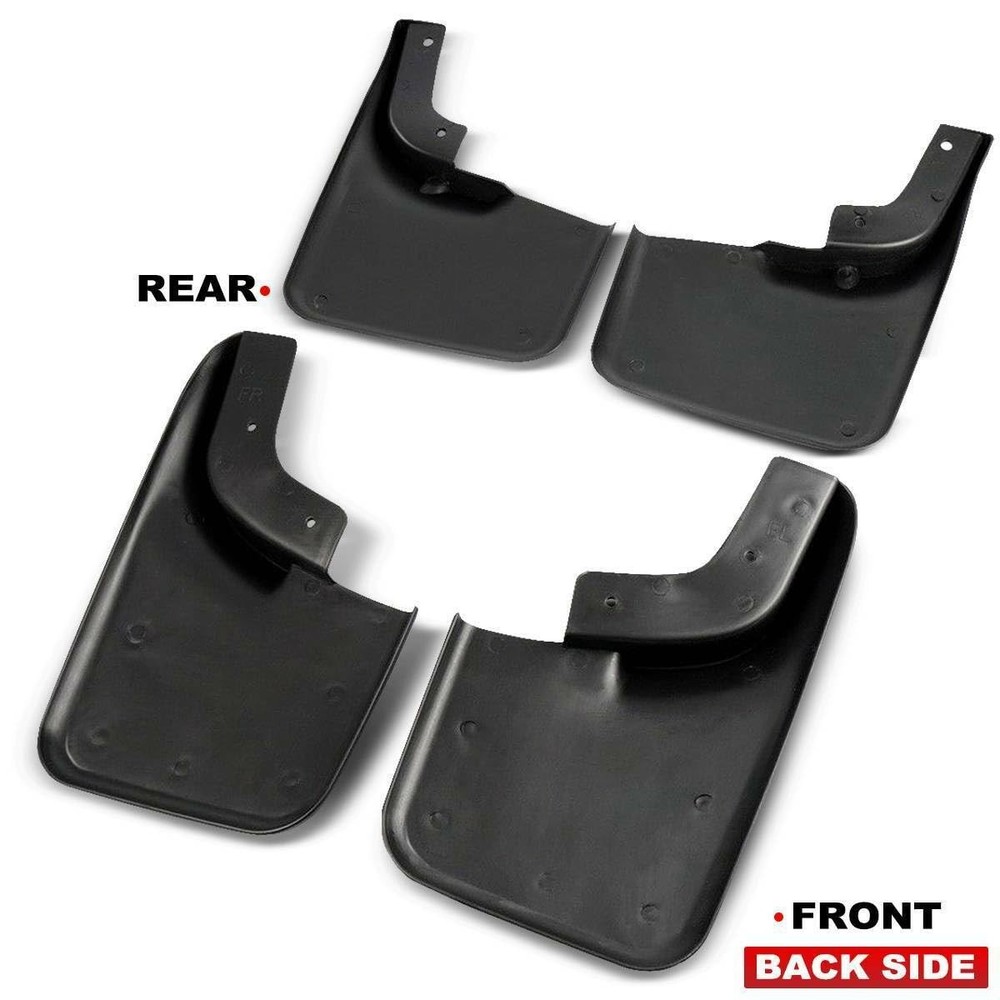 4pcs Black Mud Guards Front Rear Left Right for F150 2004-2014
