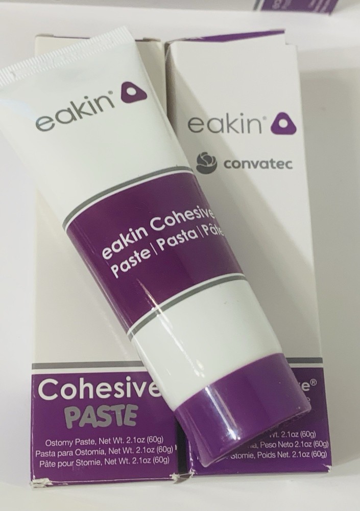2 ConvaTec 839010 EAKIN COHESIVE OSTOMY PASTE 2.1 oz. (60g) 2 Boxes