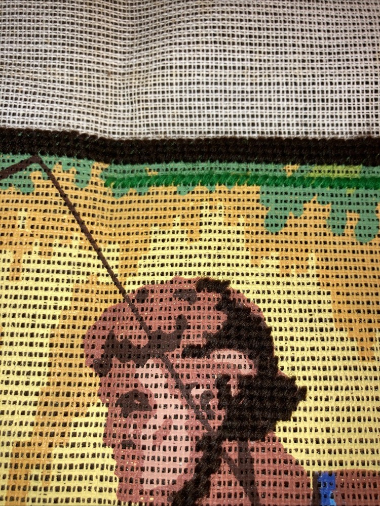 Sagittarius Archer Needlepoint Canvas By Skytten Schnitzel C.P. 9672 Started