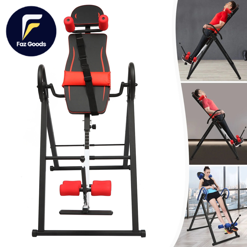 Inversion Table Heavy Duty Hang Upside down Gravity Back Therapy Pain Relief New