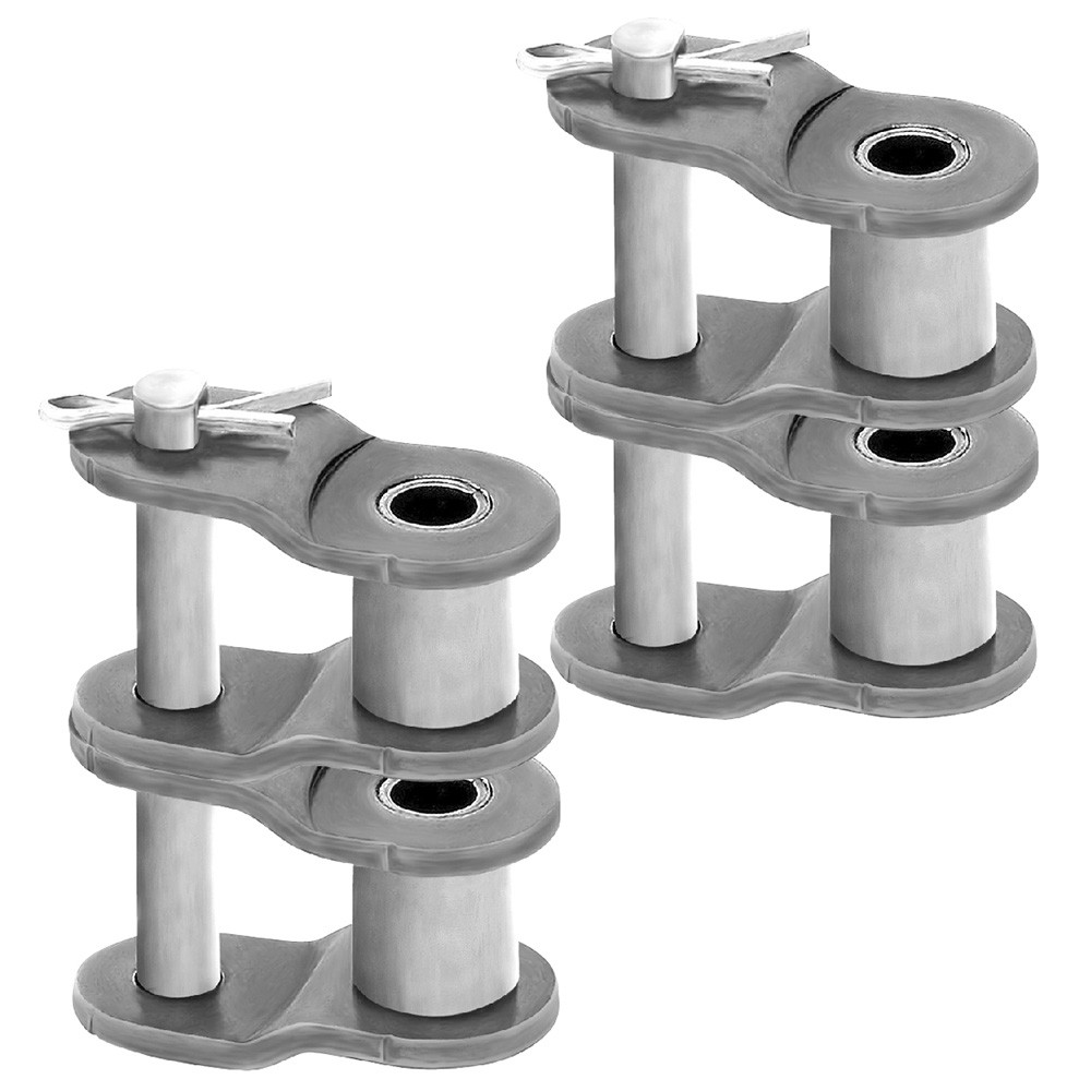 50H-2 Offset Half Link for Heavy Duty Roller Chain Double Strand (Qty 2)