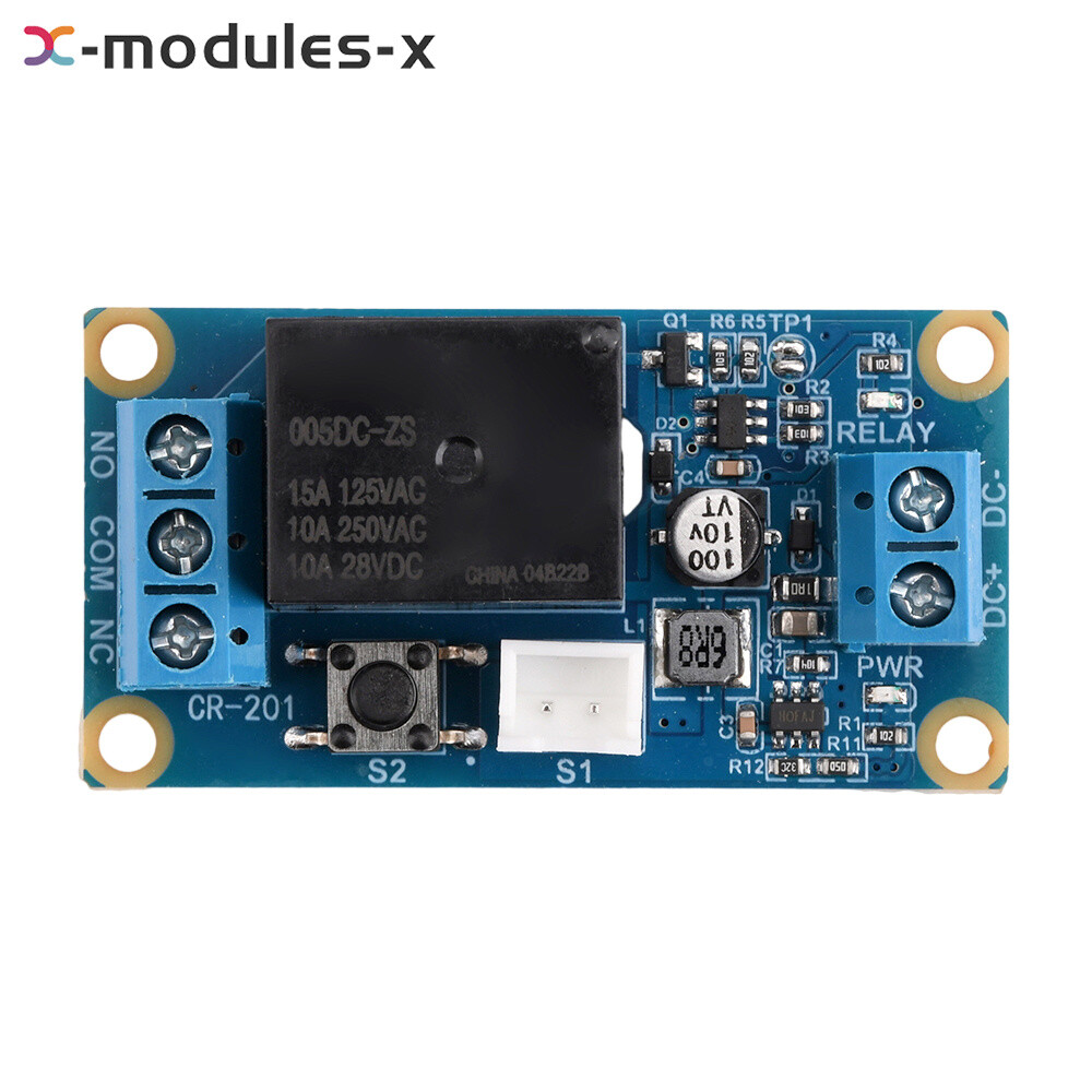 DC5-28V Wide Voltage 1Channel Single Button Bistable Self-Locking Relay Module