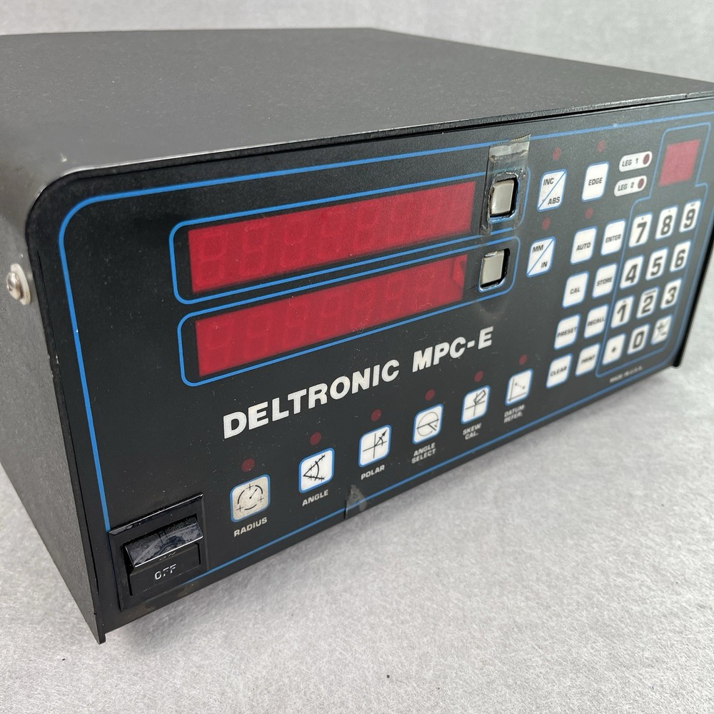 Deltronic MPC-E DRO Edge Sensing Digital Readout For Optical Comparator