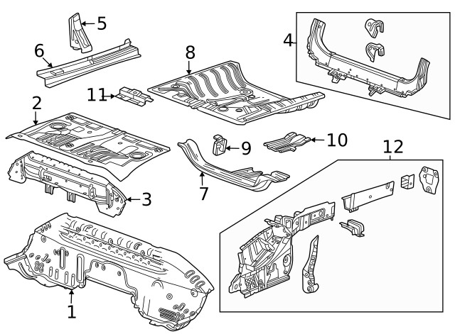 Genuine GM Lower Rail Assembly 60007827