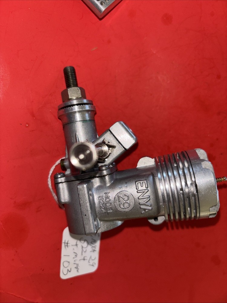ENYA 29 5224 STUNT ENGINE & T-MUFFLER COMPLETE NICE #103