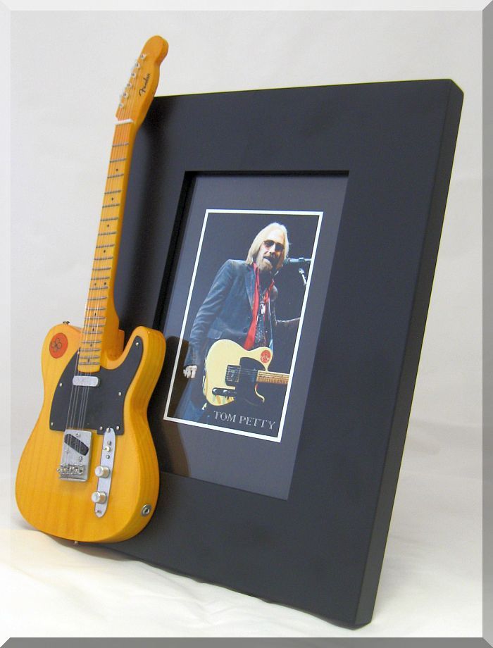 TOM PETTY Miniature Guitar Frame Heartbreakers Wildflower Telecaster