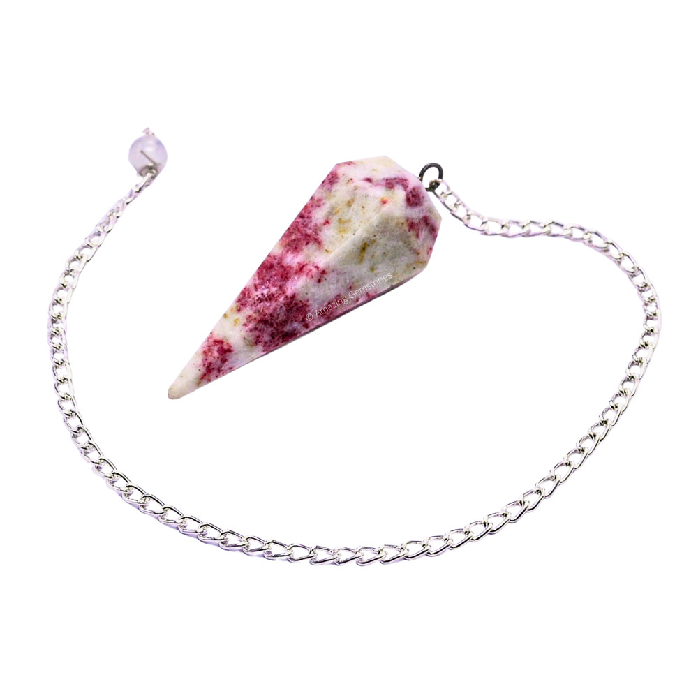 Cinnabarite Dowsing Crystal Pendulum