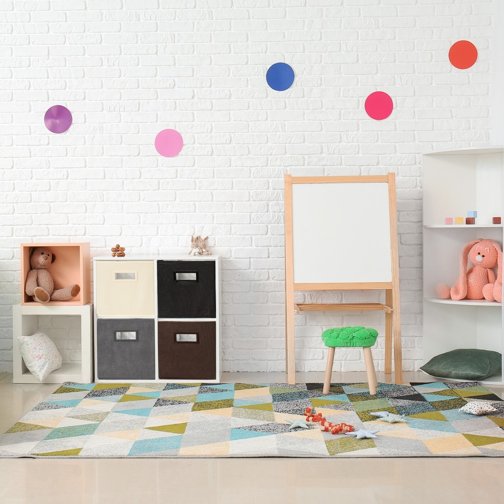 Superio Fabric Organizing Bin, 11" Cream Fabric Cube 6-Pack