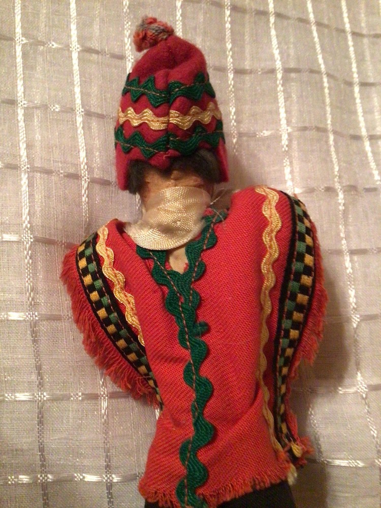 FOLK ART PERUVIAN PIPER DOLL