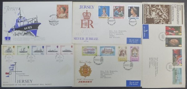JERSEY FDC’s (x5) 1970’s (ID:301/D28676)