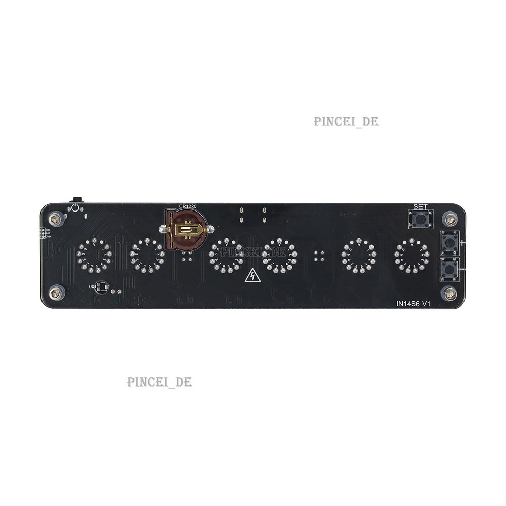 IN-14 6-Digit Nixie Tube Clock Desktop Clock Innovative Home Decor Basic Version