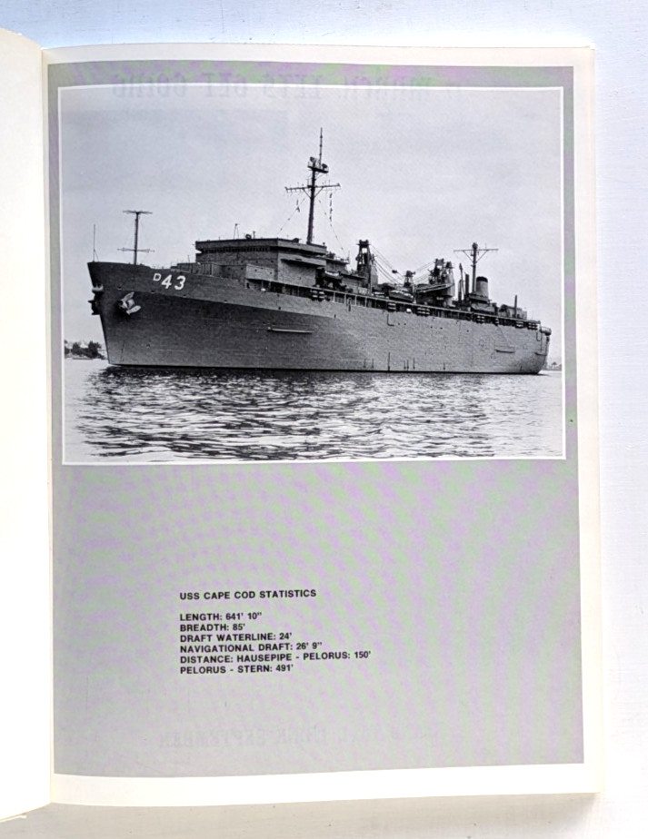 USS CAPE COD AD-43 1986 WESTPAC CRUISE BOOK