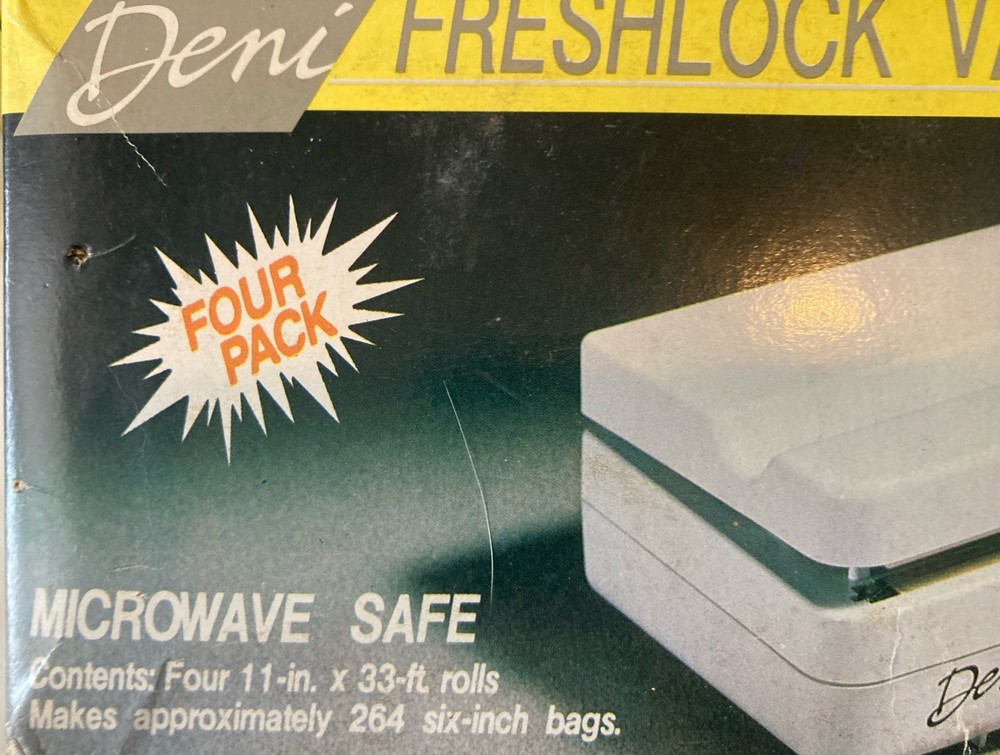 deni freshlock vacuum sealer With 4 Replacement Rolls-new-see Notes