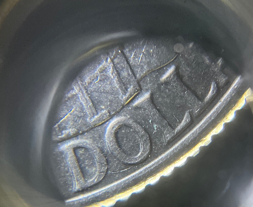 1976 DDR-Bicentennial Quarter-ERROR-Doubling On “DOLLAR”