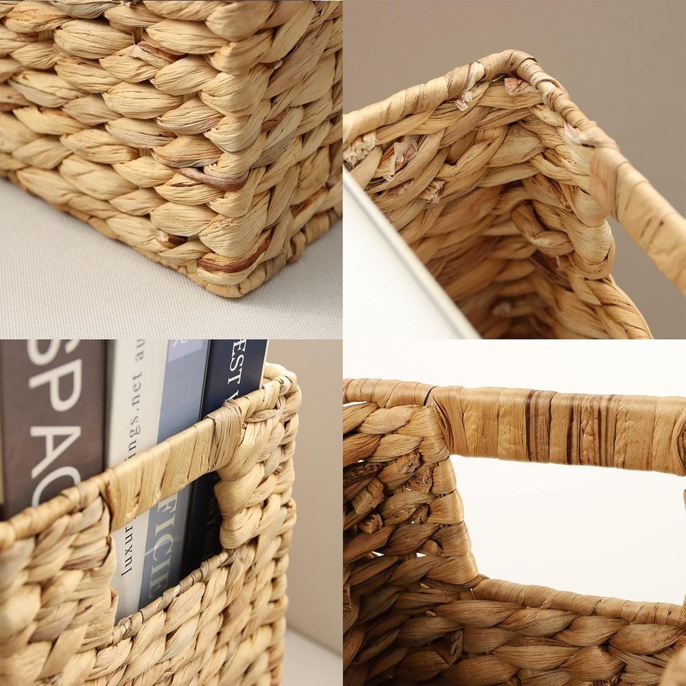 Storage basket with built-in handle, home storage, laundry