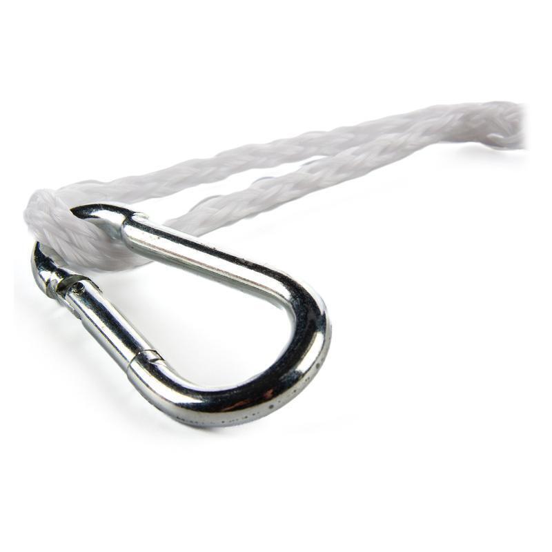 50ft Braided Polypropylene Anchor Line W/ Snap Hook Durable Rot-Resistant Rope