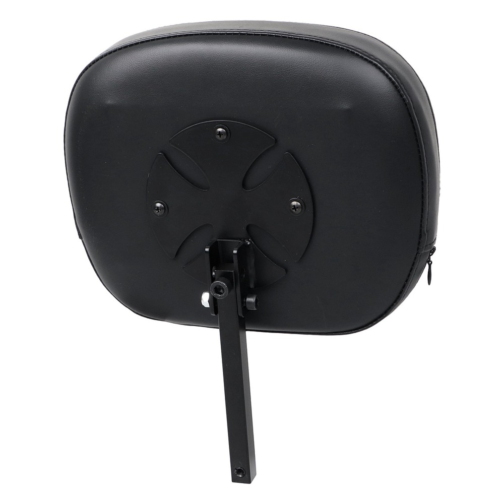 Adjustable Removable PU Leather Driver / Passenger Backrest Back Rest For Harley